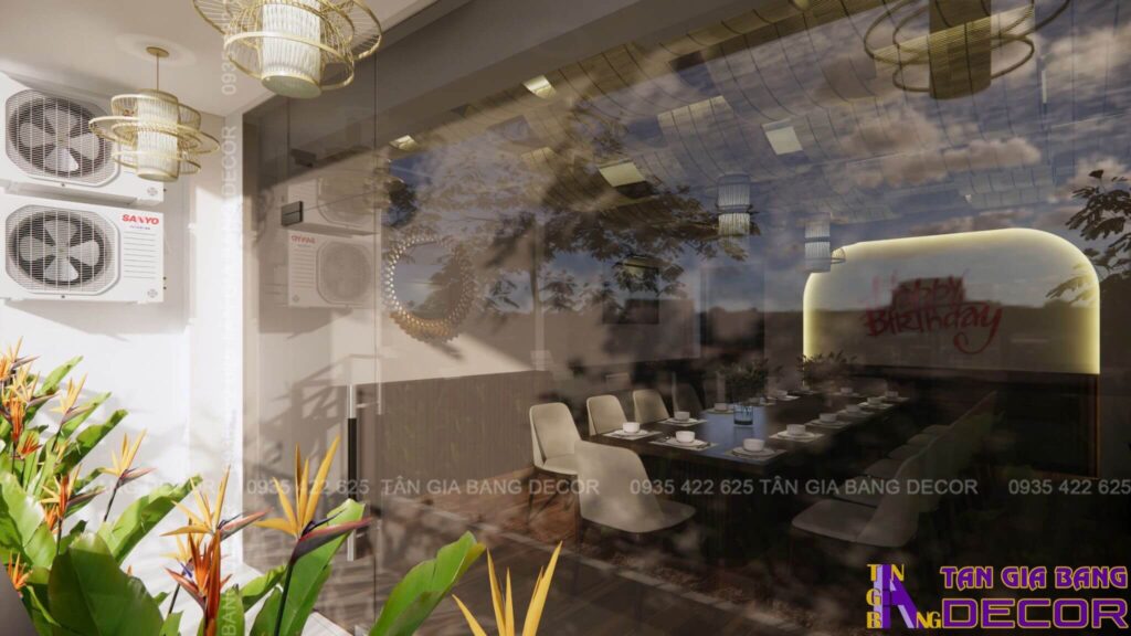 Không gian bên ngoài văn phòng VIP Ba Đồng
