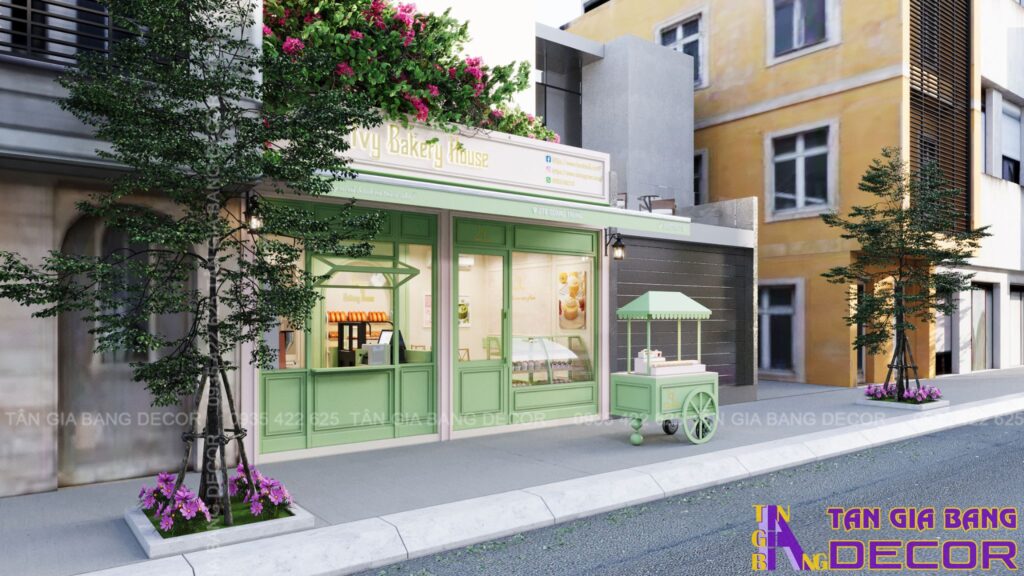 Không gian tiệm bánh 30m2 ở Gò Vấp