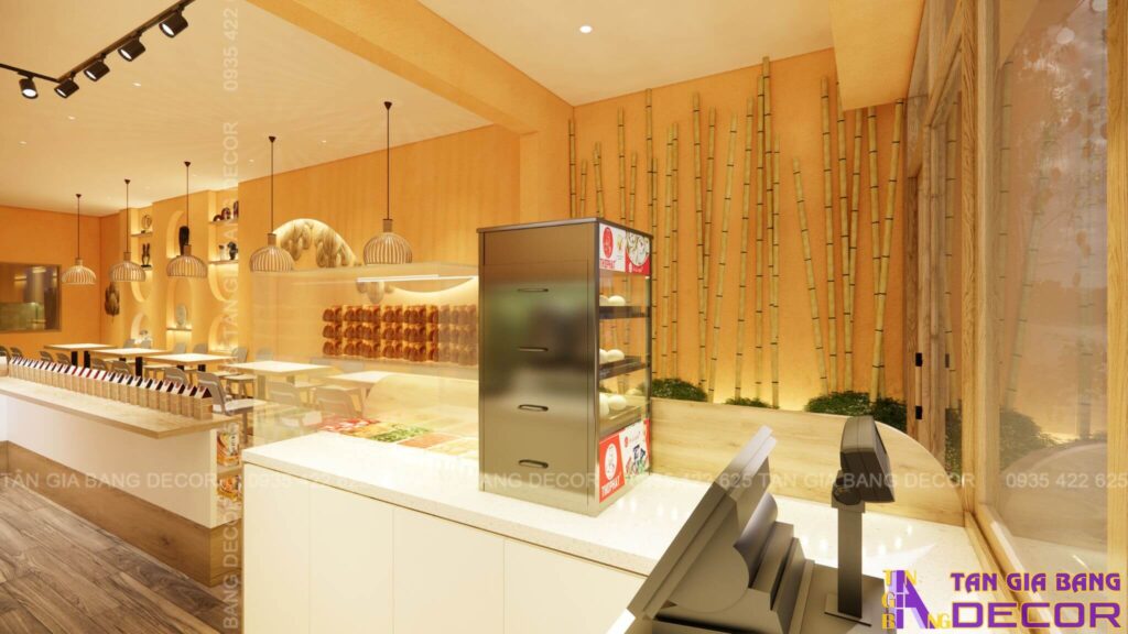 Quầy thanh toán quán cafe Linh Chi