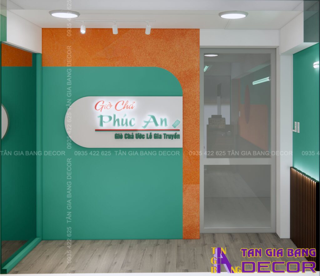 Trang trí tường quán Giò Chả Phúc An