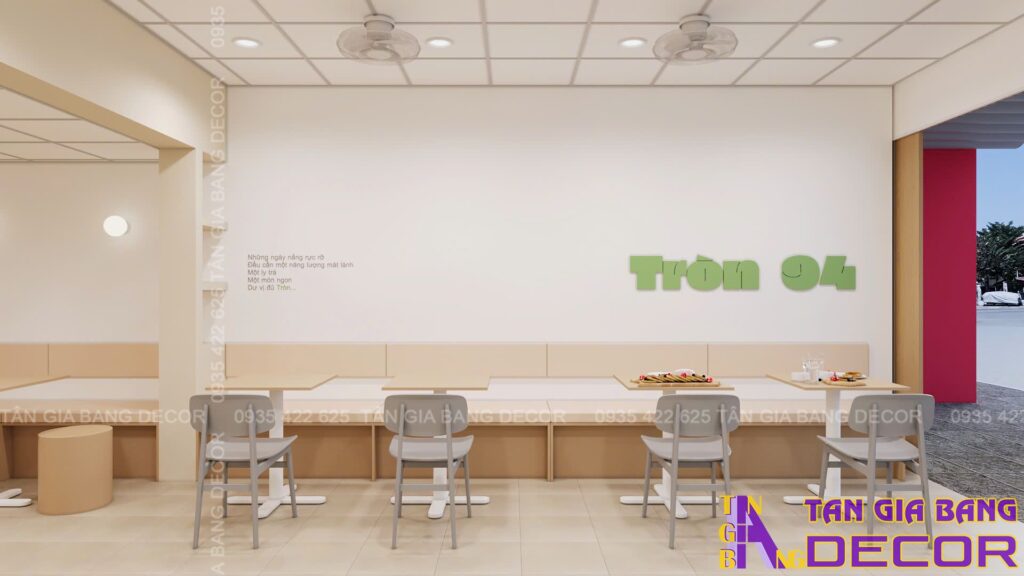 Hệ thống đèn quán trà sữa Tròn 94