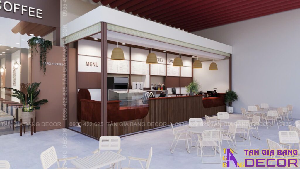 Thiết kế menu quán NAPOLY Coffee