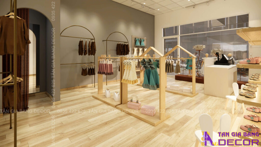 Ánh sáng shop thời trang trẻ em RIM tại Bình Phước