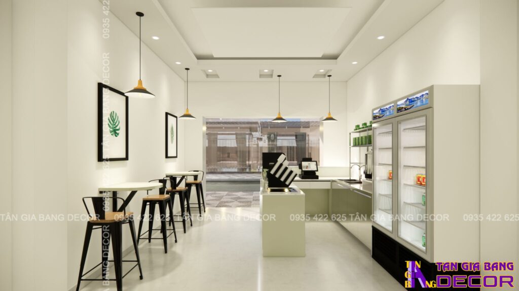 Bố trí ánh sáng tiệm trà Soli tại Quận 1 TPHCM