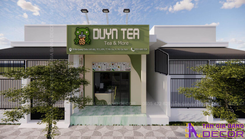 Thiết kế quán trà sữa DUYN ở Bến Tre