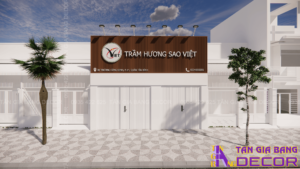 Cẩm nang toàn diện: Thiết kế & Thi công nội thất Showroom 3 Thiết kế shop trầm hương Sao Việt ở Tân Bình
