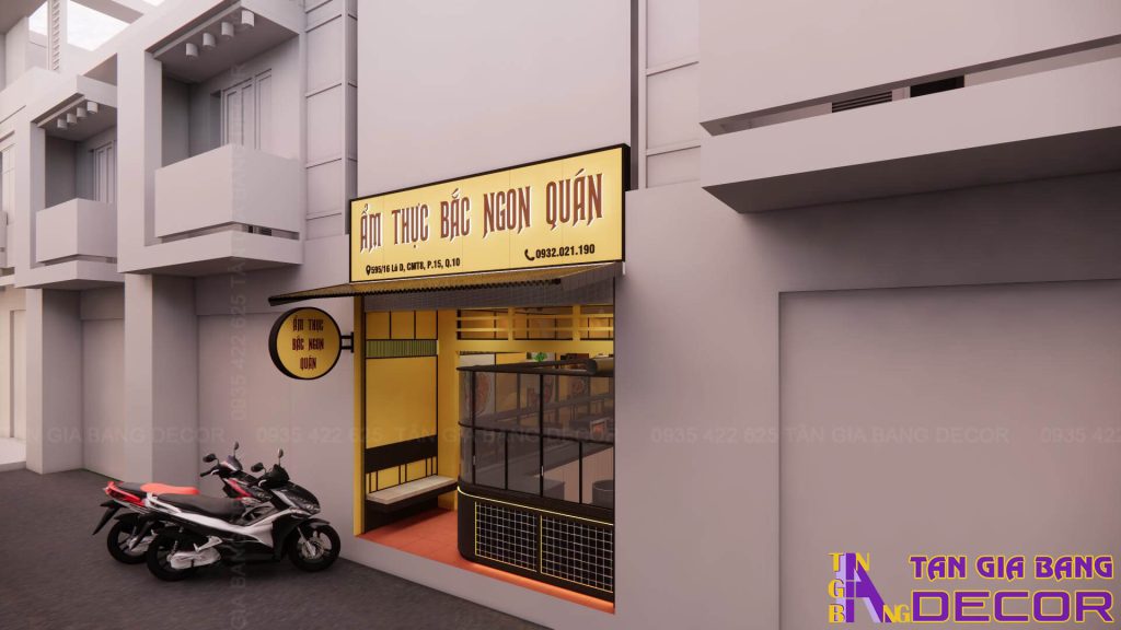 Bảng hiệu quán ăn Ẩm Thực Bắc Ngon Quán ở TPHCM