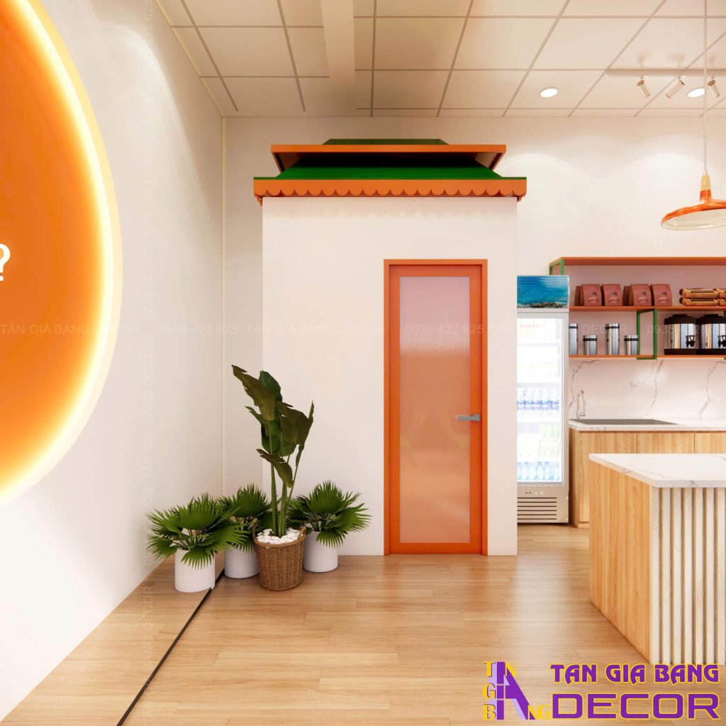 Hệ thống ánh sáng quán trà sữa Mộc Trà
