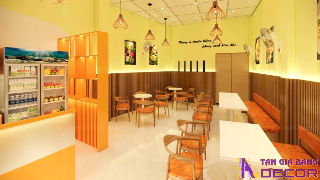 Không gian tiệm bánh mì và xôi Chị Ba