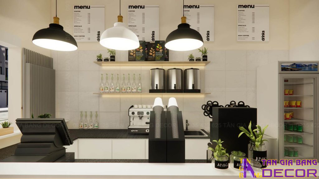 Ánh sáng quán cafe Nha 22m2 tại Tây Ninh