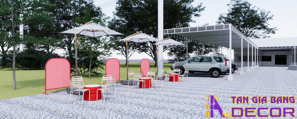Bàn ghế quán cafe hiện đại Dốc Đá ở Bình Thuận