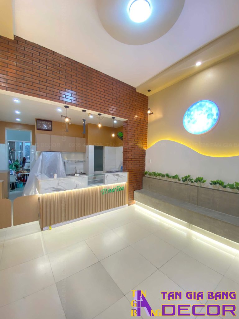 Thiết kế quán trà sữa Tina Tea ở Sóc Trăng 9 Hoàn thiện quán trà sữa Tina Tea ở Sóc Trăng