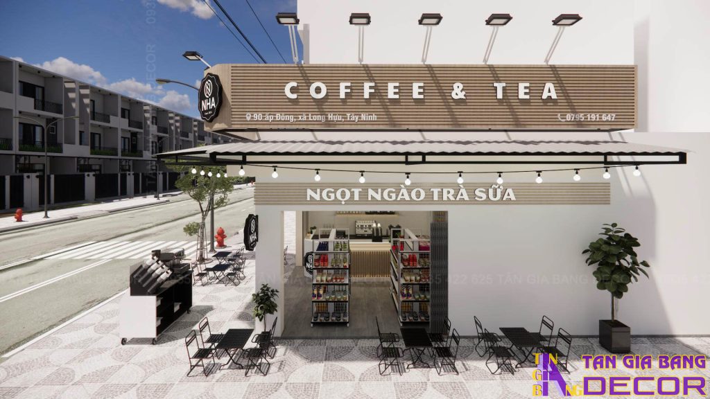 Thiết kế quán cà phê Nha 22m2 tại Tây Ninh