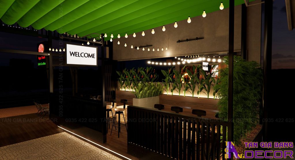 Hệ thống đèn quán cafe Ngọc Thanh