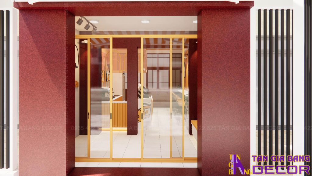 Không gian mặt tiền quán trà sữa Trứng Lười tại Quận 8