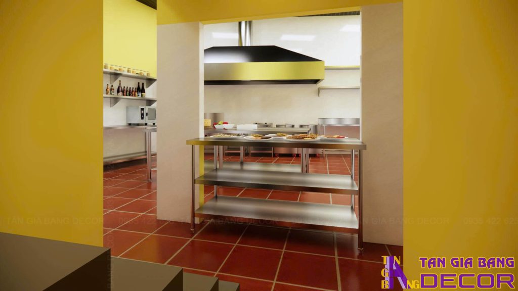 Thiết kế quán bia hơi Hà Nội Tân Phủi ở Gò Vấp 7 Khu vực bếp quán bia hơi Hà Nội ở Gò Vấp