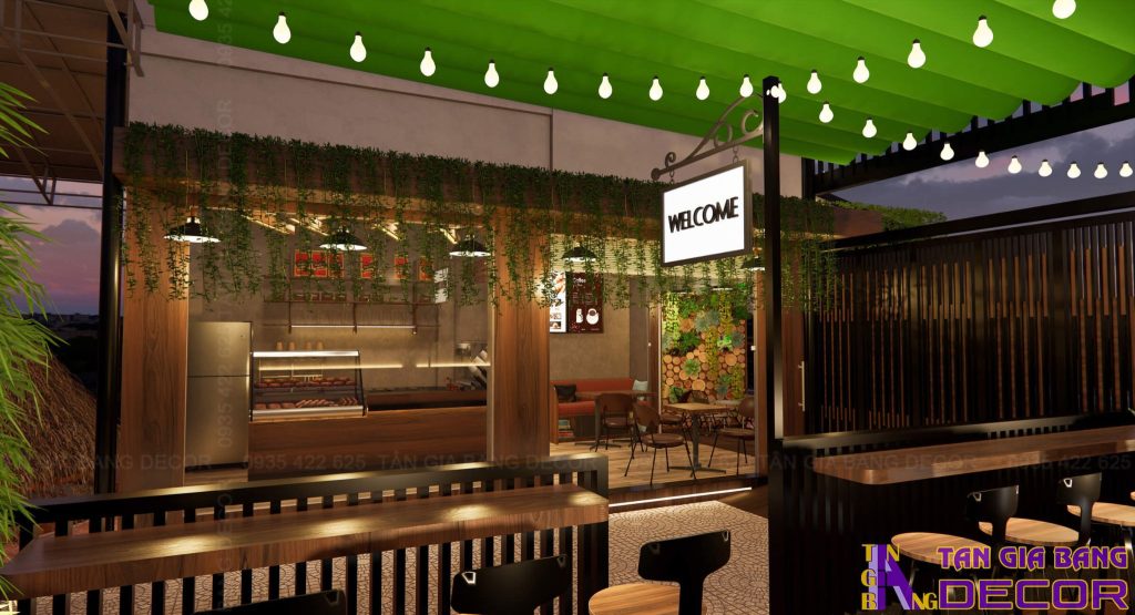 Quán cafe Ngọc Thanh phong cách hiện đại