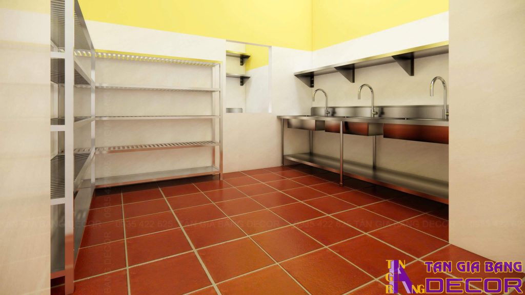 Thiết kế quán bia hơi Hà Nội Tân Phủi ở Gò Vấp 13 Thiết kế bếp quán bia hơi Hà Nội Tân Phủi ở Gò Vấp