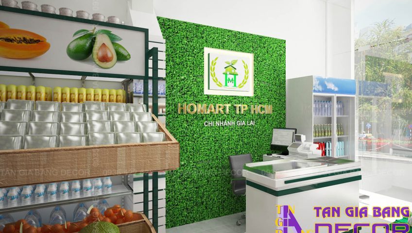 Thiết kế cửa hàng mini Pleiku phong cách hiện đại