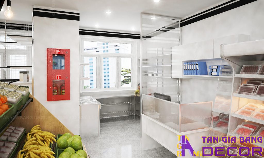 Thiết kế khu vực thực phẩm tươi sống