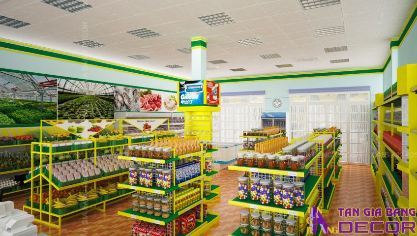 Thiết kế siêu thị Hóc Môn