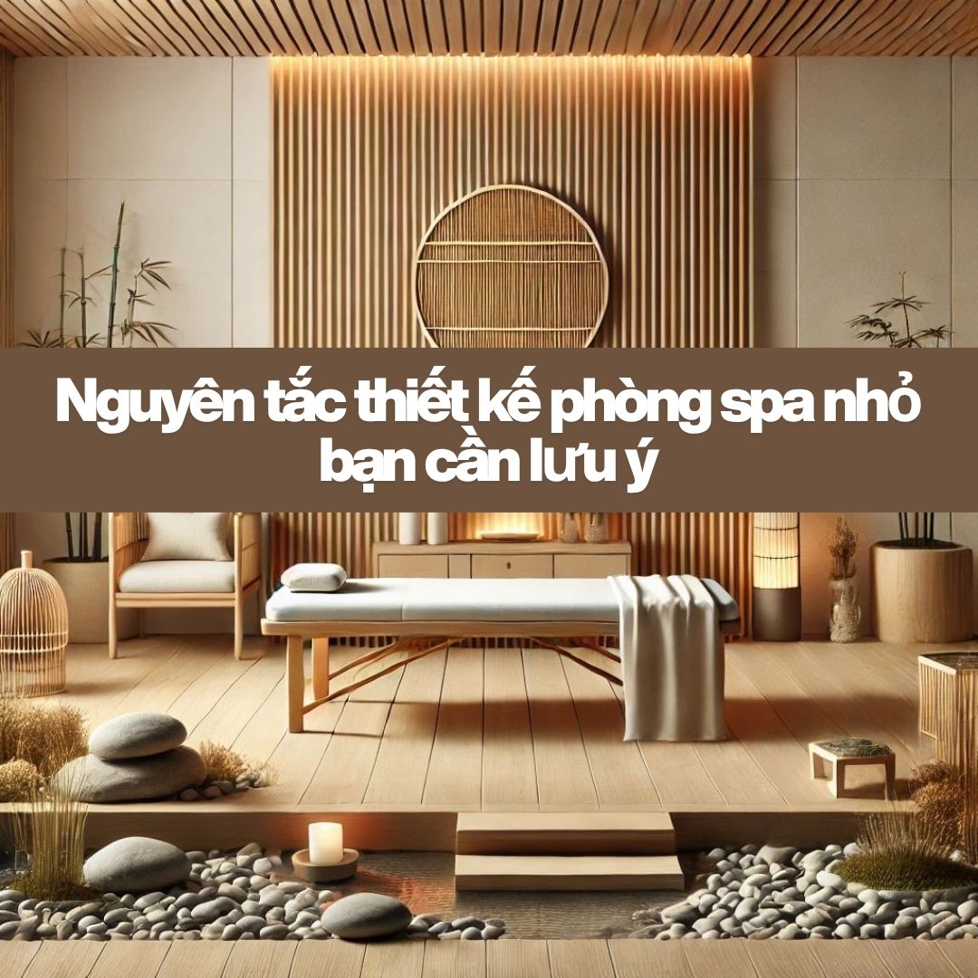 Nguyên tắc thiết kế phòng spa nhỏ đẹp bạn cần lưu ý