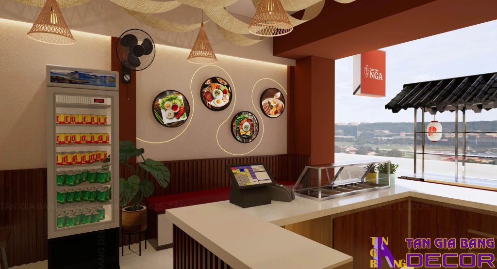 Quầy order quán cơm tấm Nga Sư Vạn Hạnh