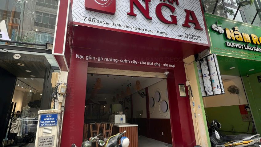 Thi công quán cơm tấm Nga ở Sư Vạn Hạnh