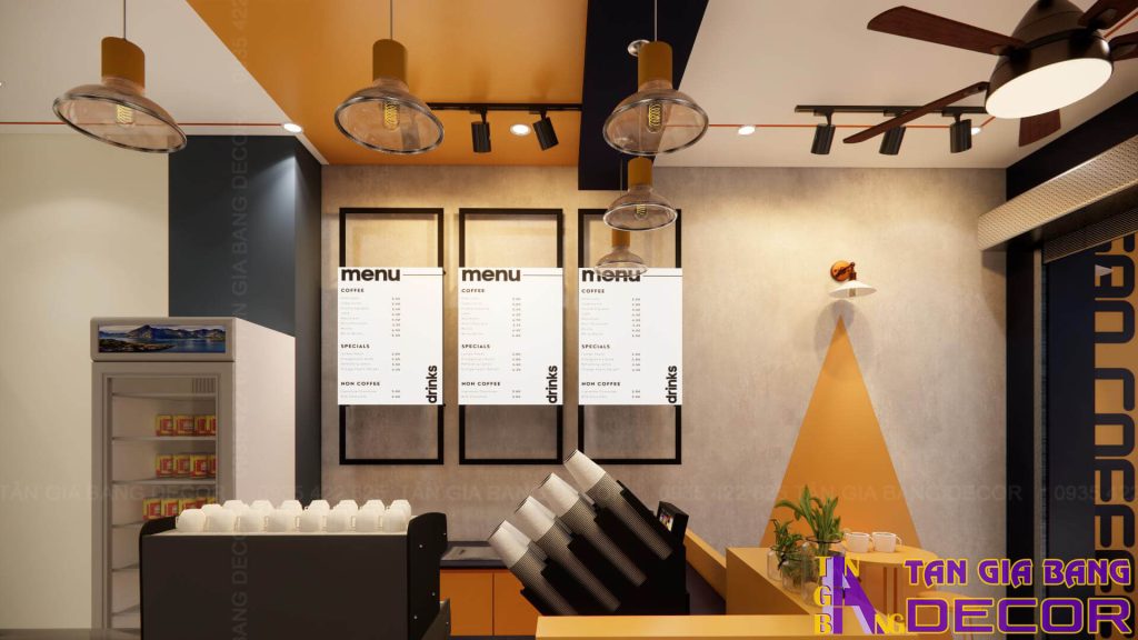 Thiết kế quầy order quán cà phê Gạo
