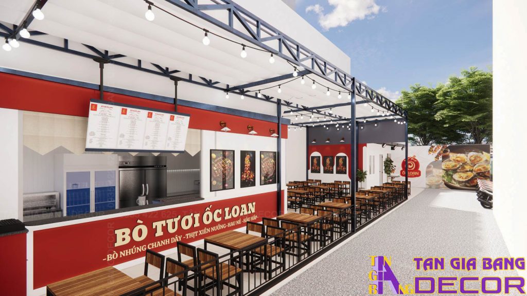 Ánh sáng quán nướng ốc Loan ở Vũng Tàu