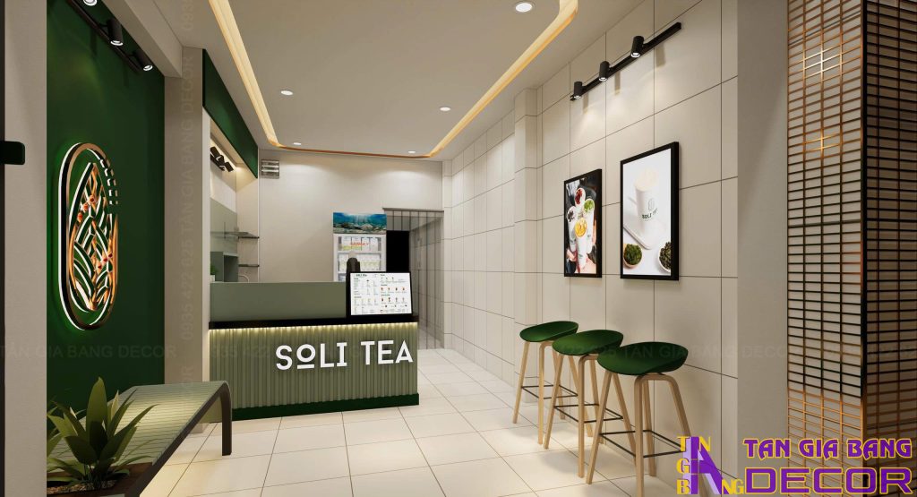Ánh sáng tiệm trà Soli ở Hóc Môn