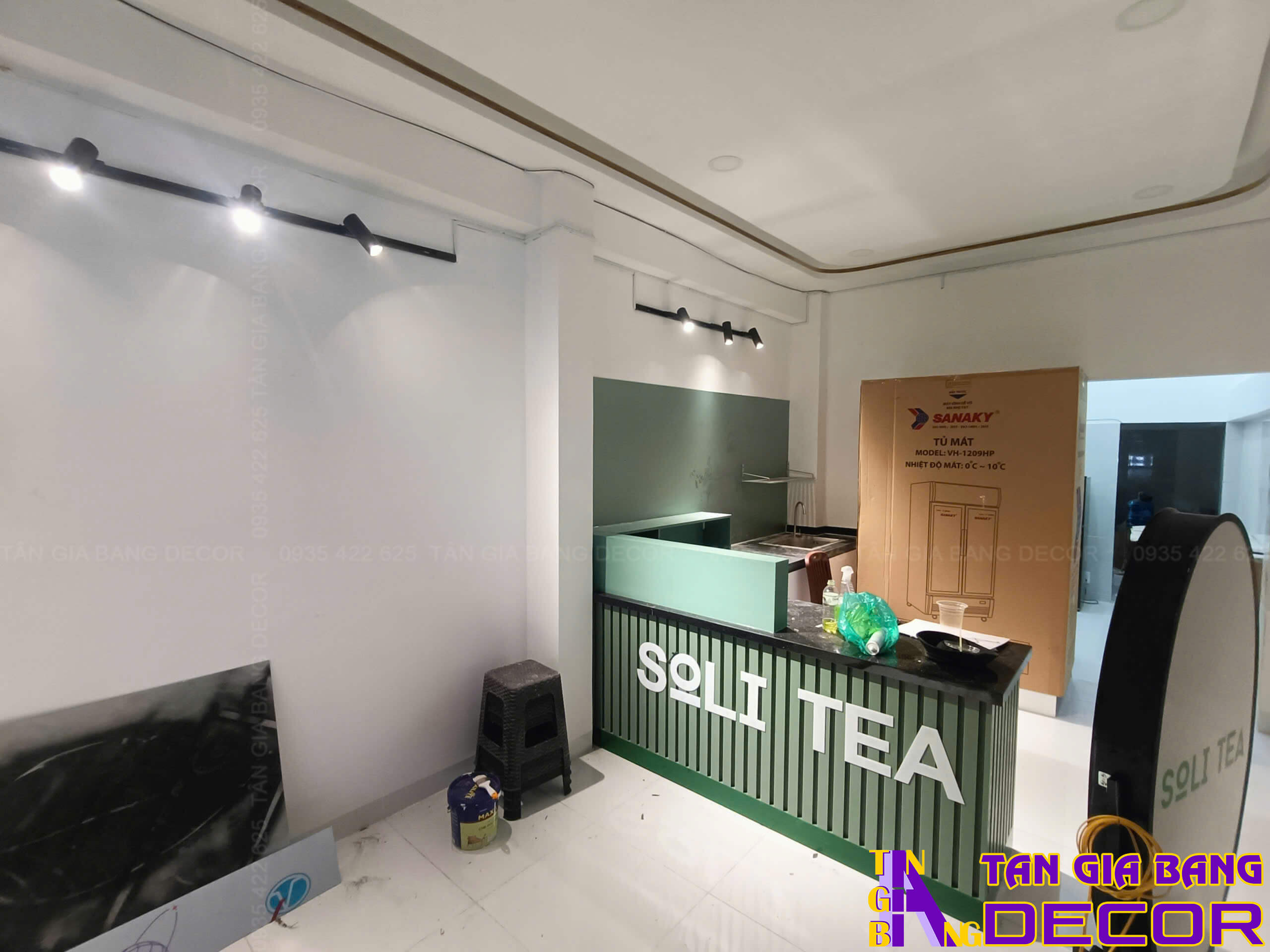 Thi công hoàn thiện tiệm trà Soli chi nhánh Hóc Môn 7 hoan thien anh sang tiem tra soli chi nhanh hoc mon