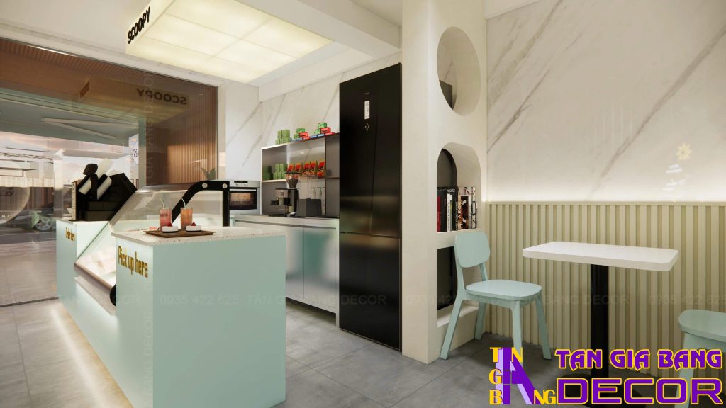 Thiết kế quán cà phê và tiệm bánh SCOOPY BAKEHOUSE 10 Khu vực pha chế quán cà phê và tiệm bánh Scoopy Bakehouse