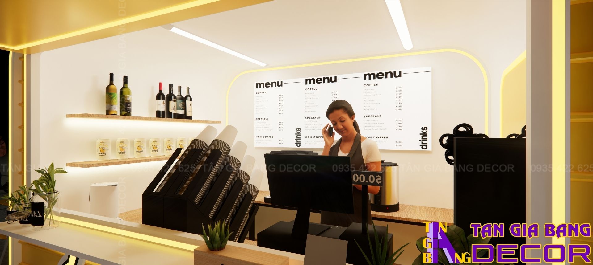 Quầy nội thất kiot banana