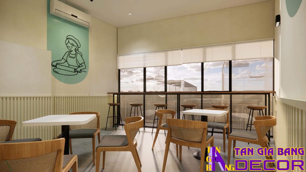 Thiết kế quán cà phê và tiệm bánh SCOOPY BAKEHOUSE 5 Thiết kế nội thất tầng lầu tiệm bánh Scoopy