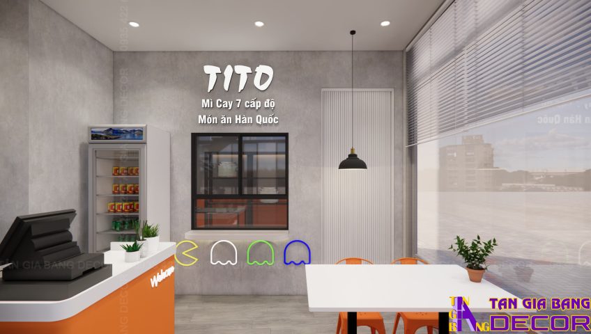 Thiết kế quán mì cay Tito ở Quận 8