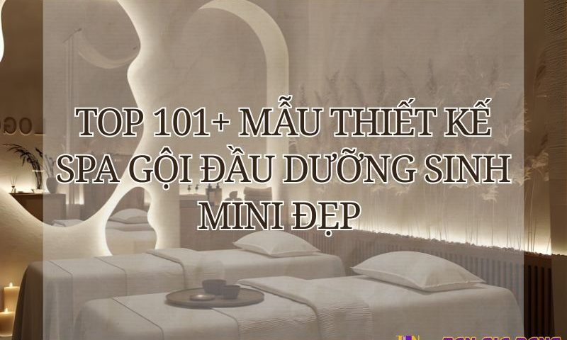 Thiết kế spa gội đầu dưỡng sinh mini đẹp