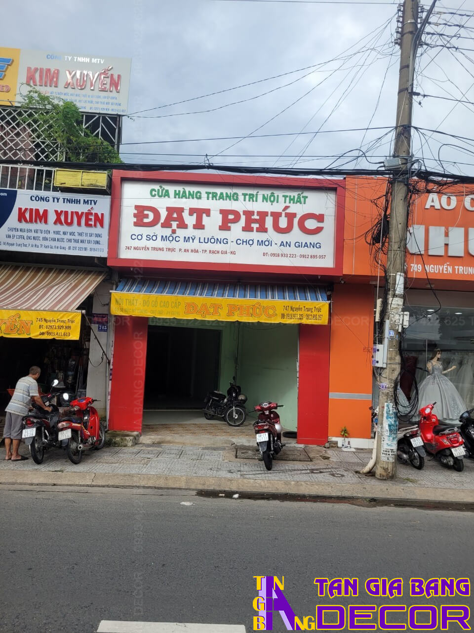 Hiện trạng mặt bằng quán trà sữa Shin ở Kiên Giang