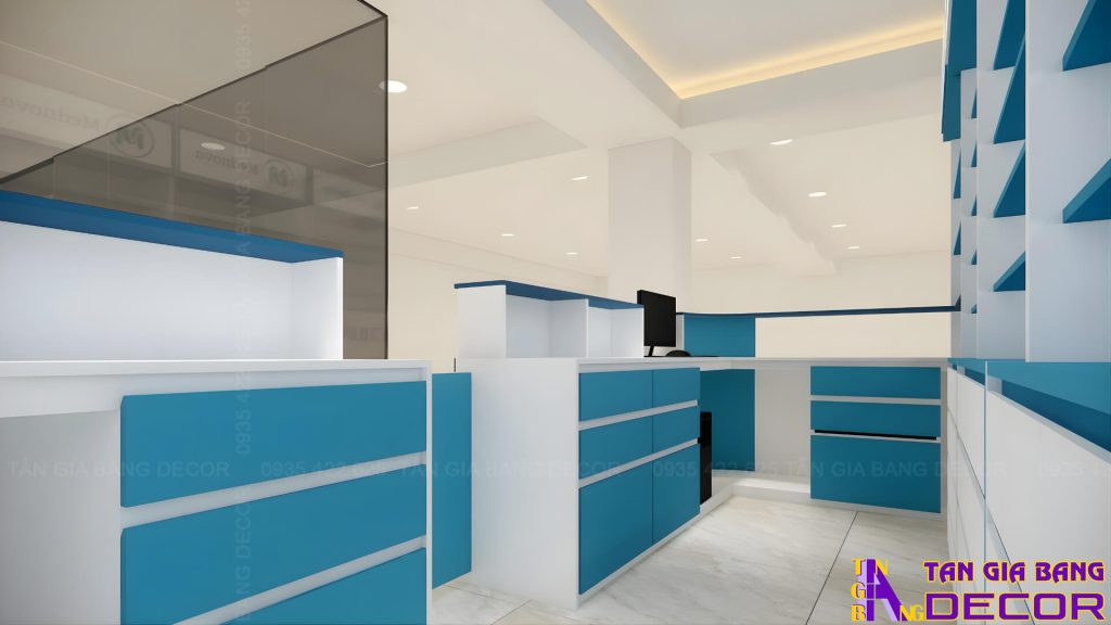 Quầy tủ nhà thuốc Mednova 12m2