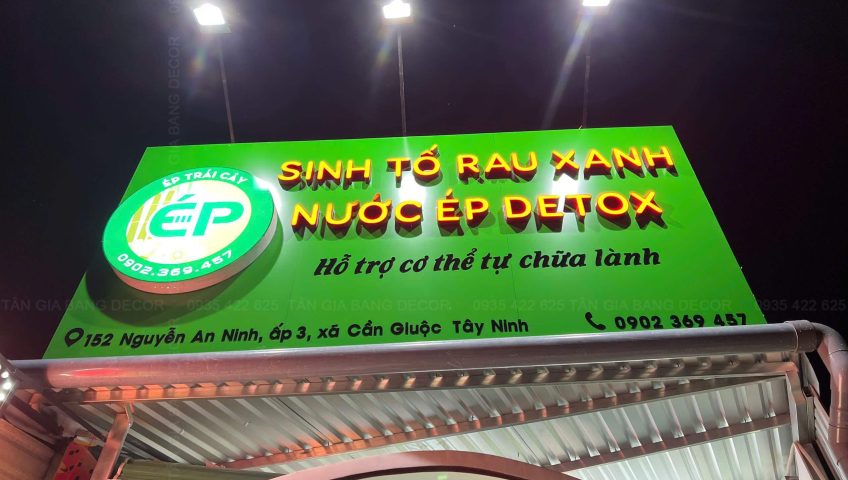 Thi công quán nước trái cây sinh tố Ép ở Tây Ninh