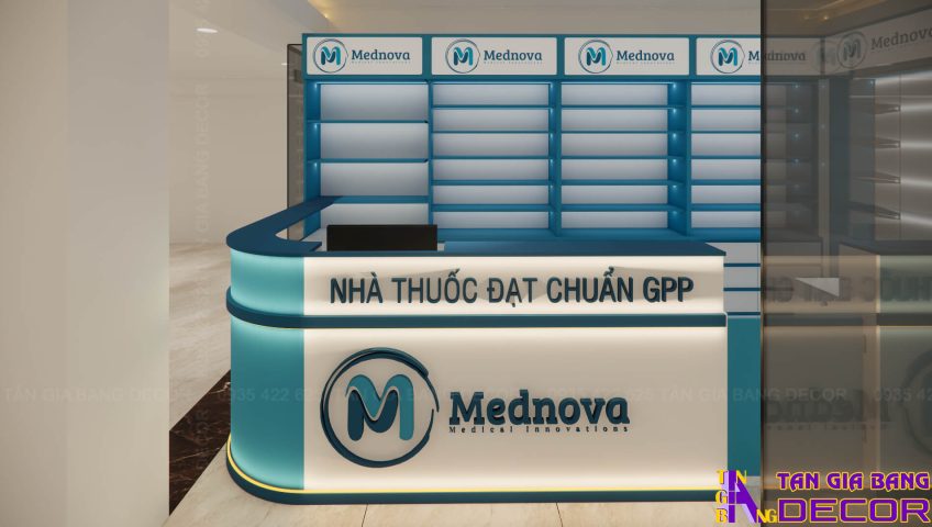 Thiết kế nhà thuốc đạt chuẩn GPP Mednove 12m2