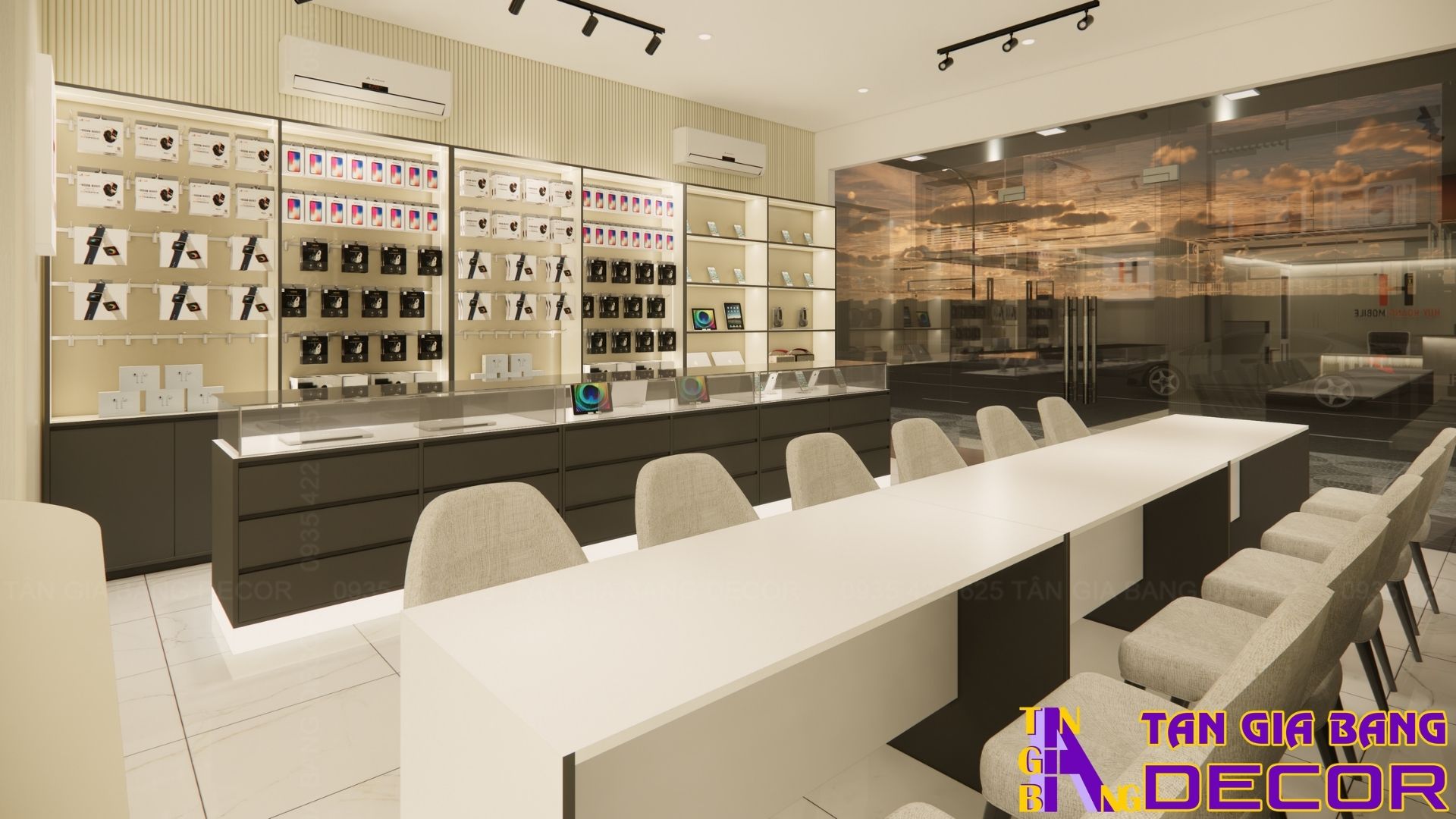 Thiết kế nội thất shop điện thoại Huy Hoàng tại Bình Thạnh 6 Thiết kế nội thất shop điện thoại Huy Hoàng tại Bình Thạnh