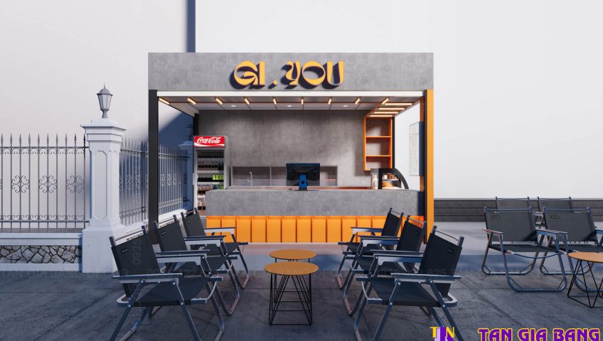 Thiết kế quầy kiosk sang trọng