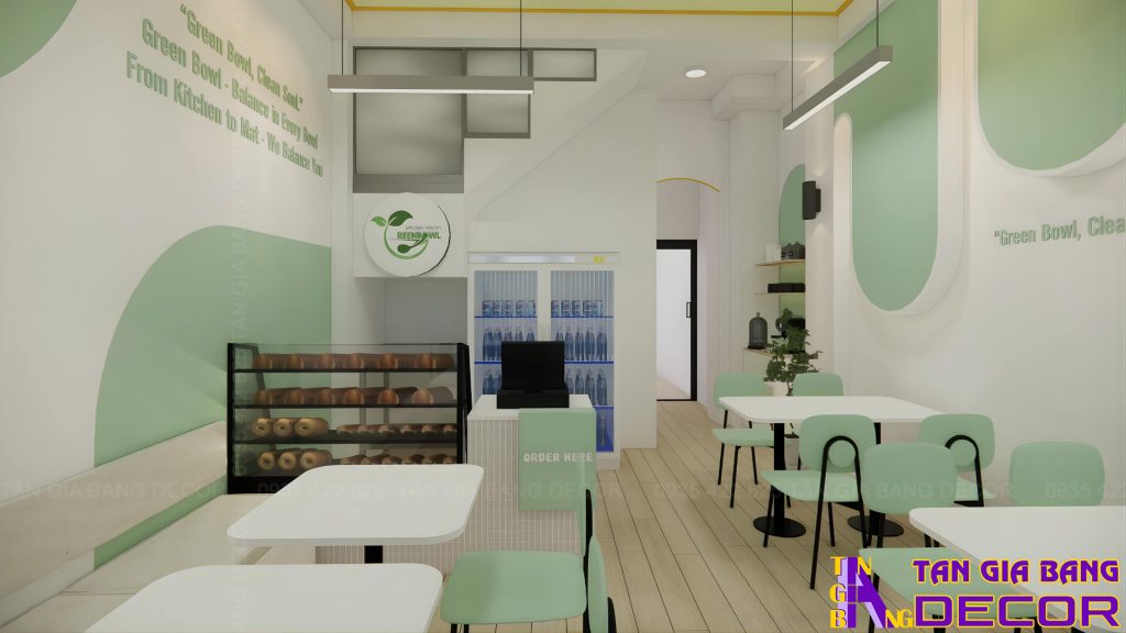 Không gian tầng trệt Pilates Green Bowl