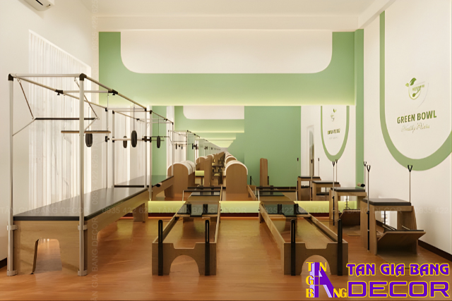 Nội thất phòng tập Pilates Green Bowl