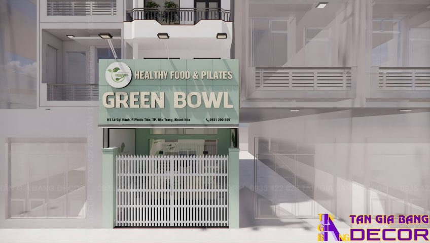 Thiết kế trung tâm Pilates Green Bowl ở Nha Trang