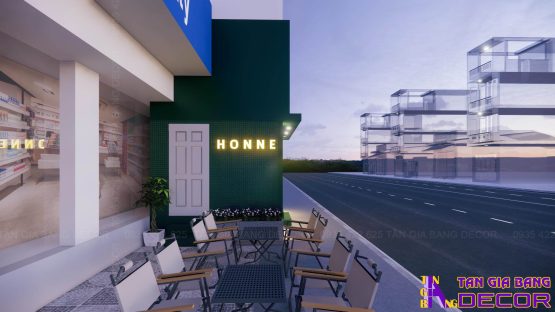 Trang trí quán cafe 20m2 HONNE ở Tân Bình