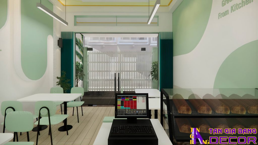 Trang trí tầng trệt trung tâm Pilates Green Bowl ở Nha Trang