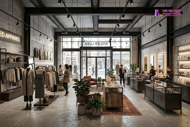 showroom phong cach Ca tinh IndustrialBoutique