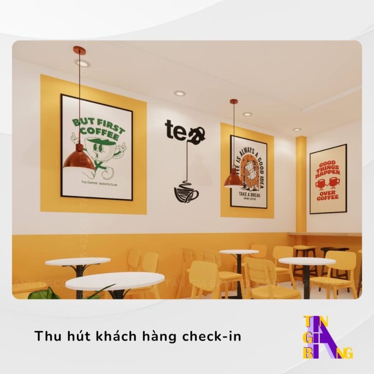 Mẫu tranh treo tường decor Quán Cafe - Mẫu 3